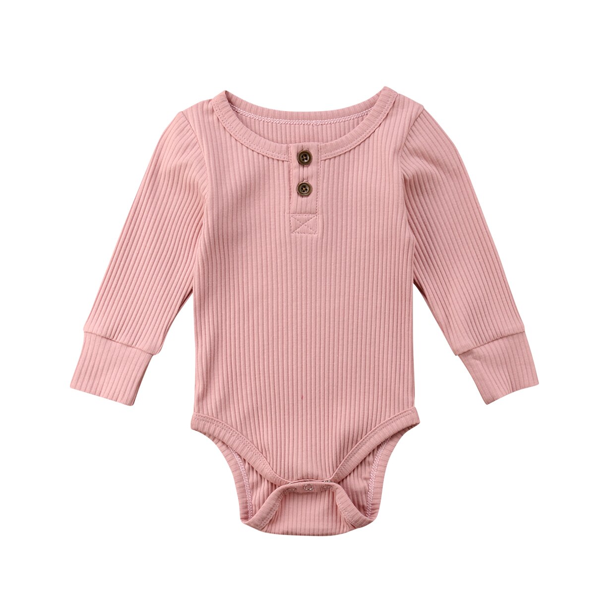 Babies Plain Bodysuit Clothes Newborn Toddler Baby