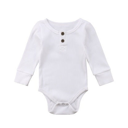 Babies Plain Bodysuit Clothes Newborn Toddler Baby