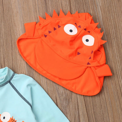 Babies Puffer Fish One piece Swimsuit Baby Kid