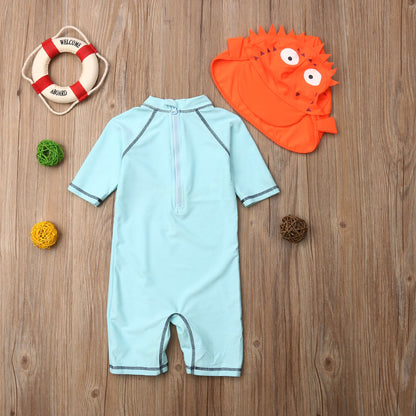 Babies Puffer Fish One piece Swimsuit Baby Kid