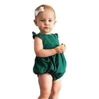 Babies Summer Solid Bodysuits Newborn Infant Baby