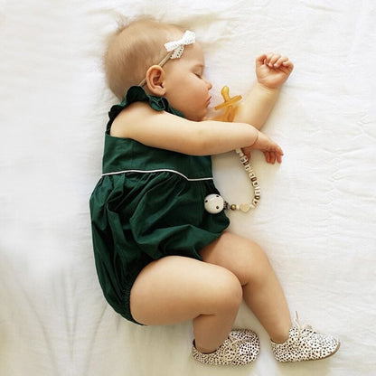 Babies Summer Solid Bodysuits Newborn Infant Baby