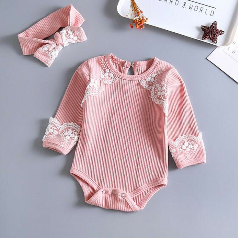 Babies Sweet Cotton Bodysuits Cute Newborn Baby