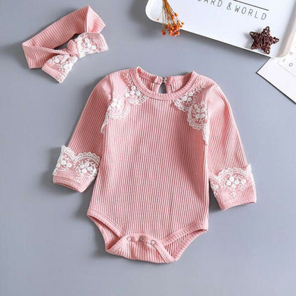 Babies Sweet Cotton Bodysuits Cute Newborn Baby