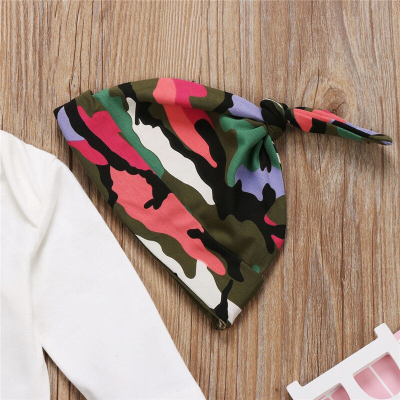 Baby 3PCS Camo Clothes Set Newborn Babies Boy 3Pcs