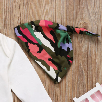 Baby 3PCS Camo Clothes Set Newborn Babies Boy 3Pcs