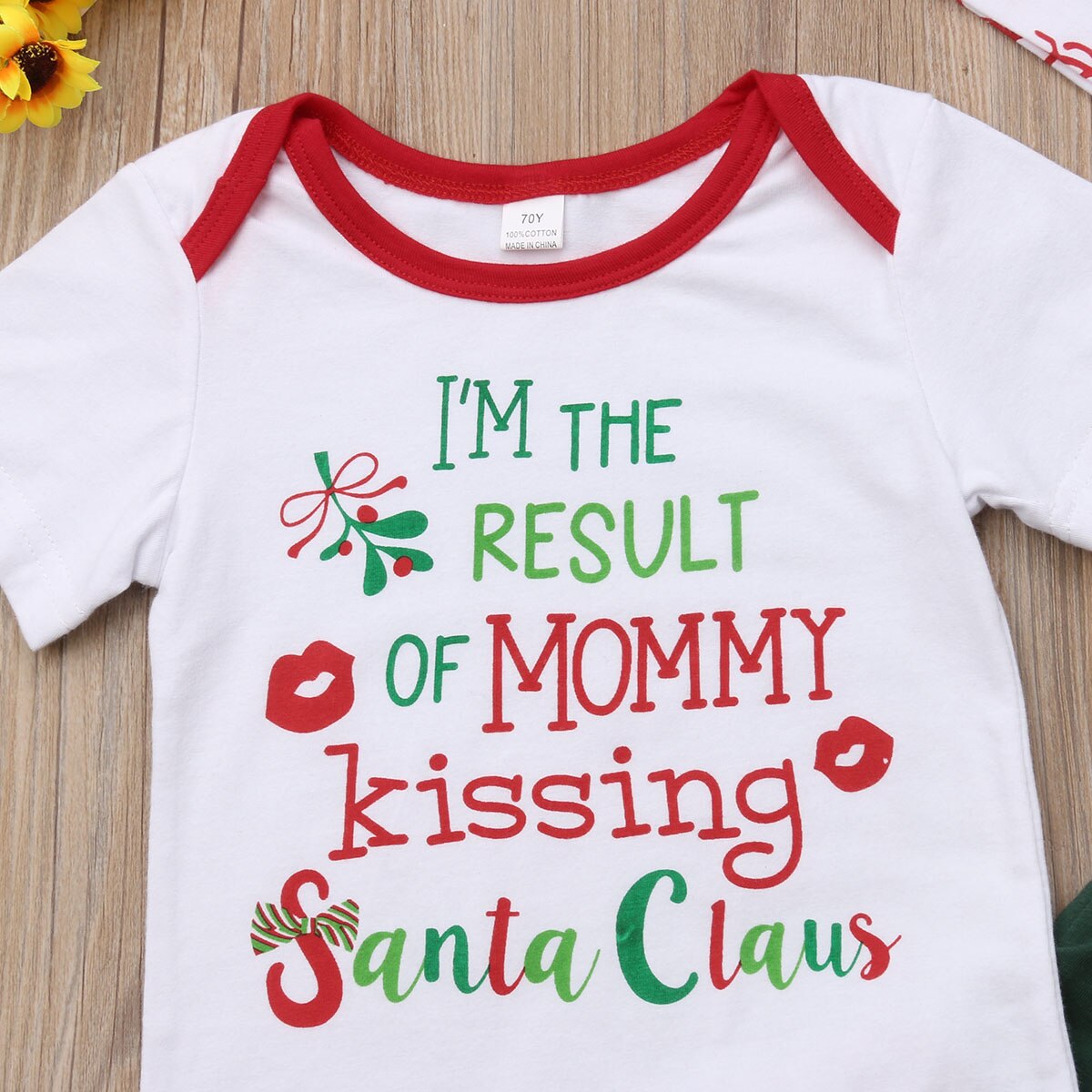 Baby 3Pcs XMAS Clothes Sets Newborn Babies Girl