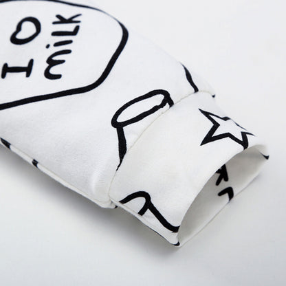 Baby Cartoon Print cute Jumpsuit Long Sleeve sofa