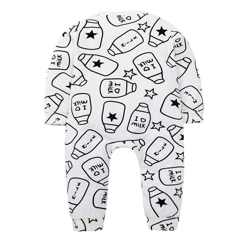 Baby Cartoon Print cute Jumpsuit Long Sleeve sofa