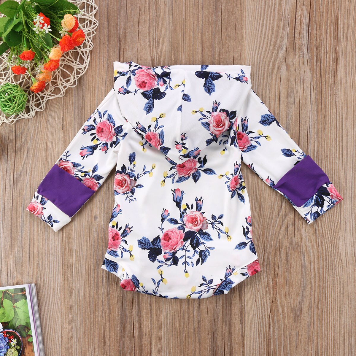 Baby Floral Clothes Babies Girl Flower Hooded