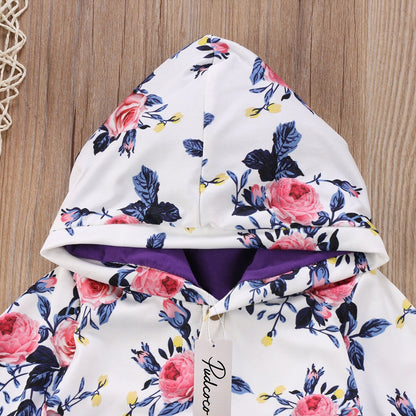 Baby Floral Clothes Babies Girl Flower Hooded