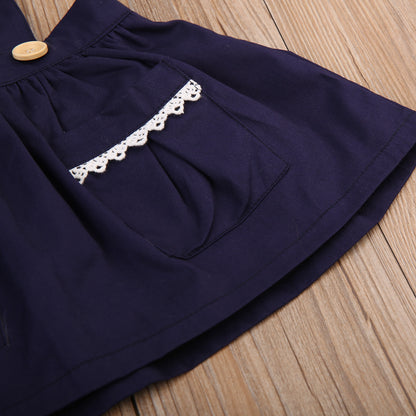 Baby Girl Bib Strap Skirt Babies Girls Sleeveless