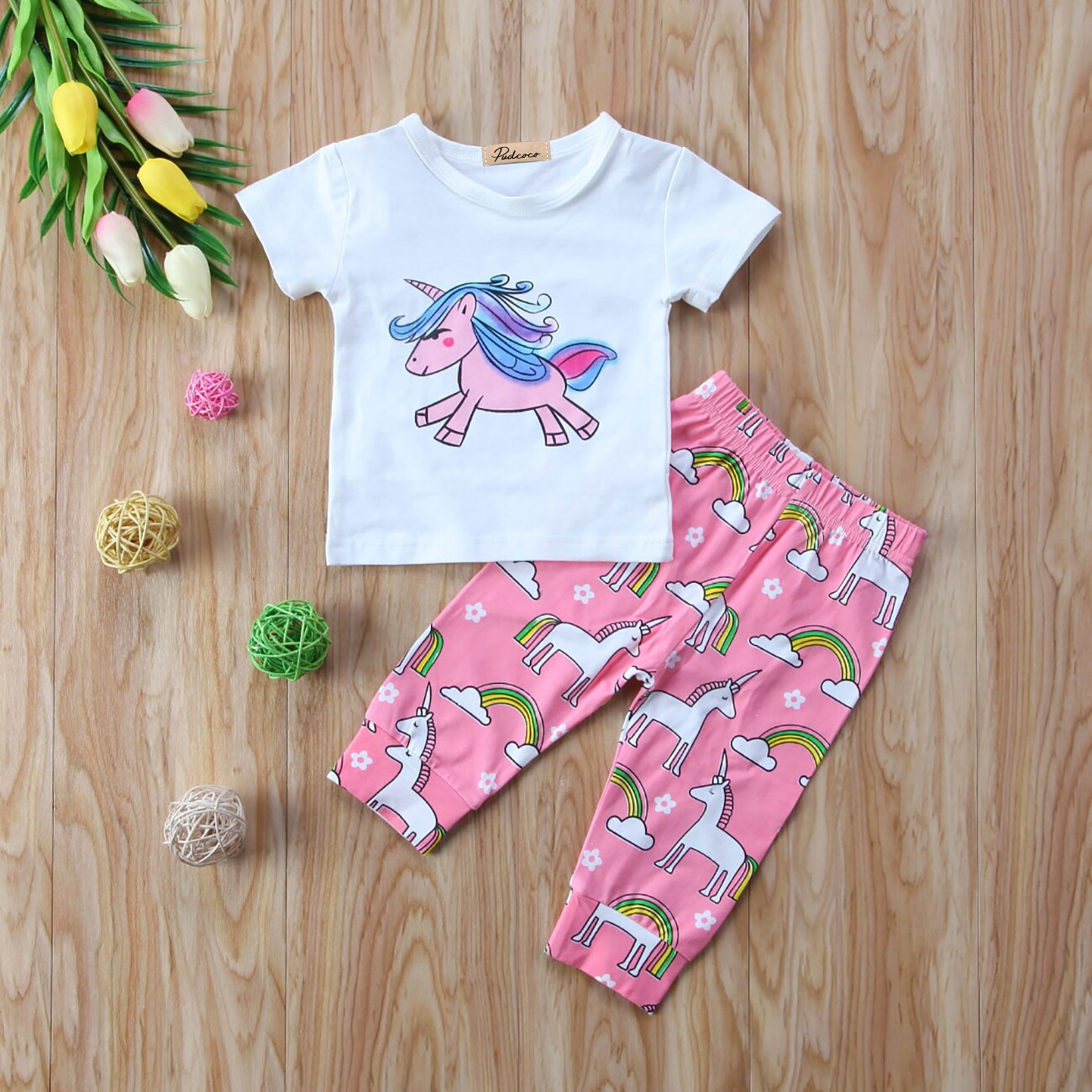 Baby Girl Cartoon Clothes Toddler Infant Babies
