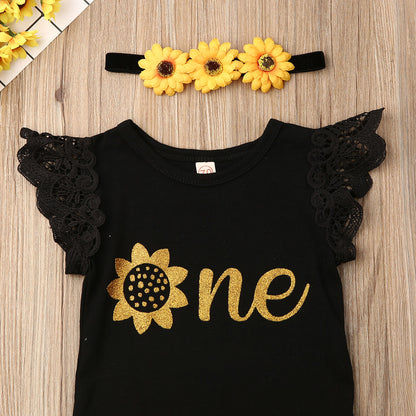 Baby Girl Summer 3pcs Clothes Set Newborn Babies