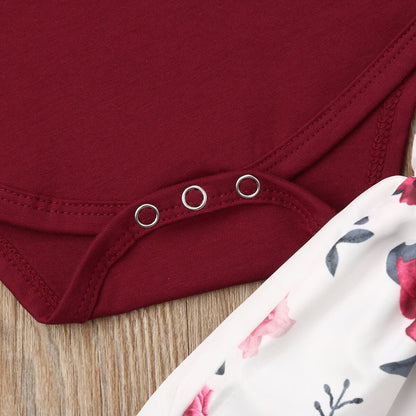 Baby Girls 3PCS Skirt Clothes Sets Newborn Babies