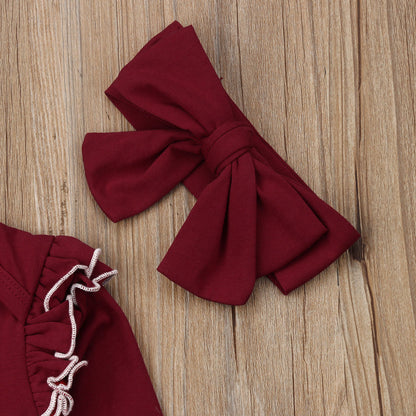 Baby Girls 3PCS Skirt Clothes Sets Newborn Babies