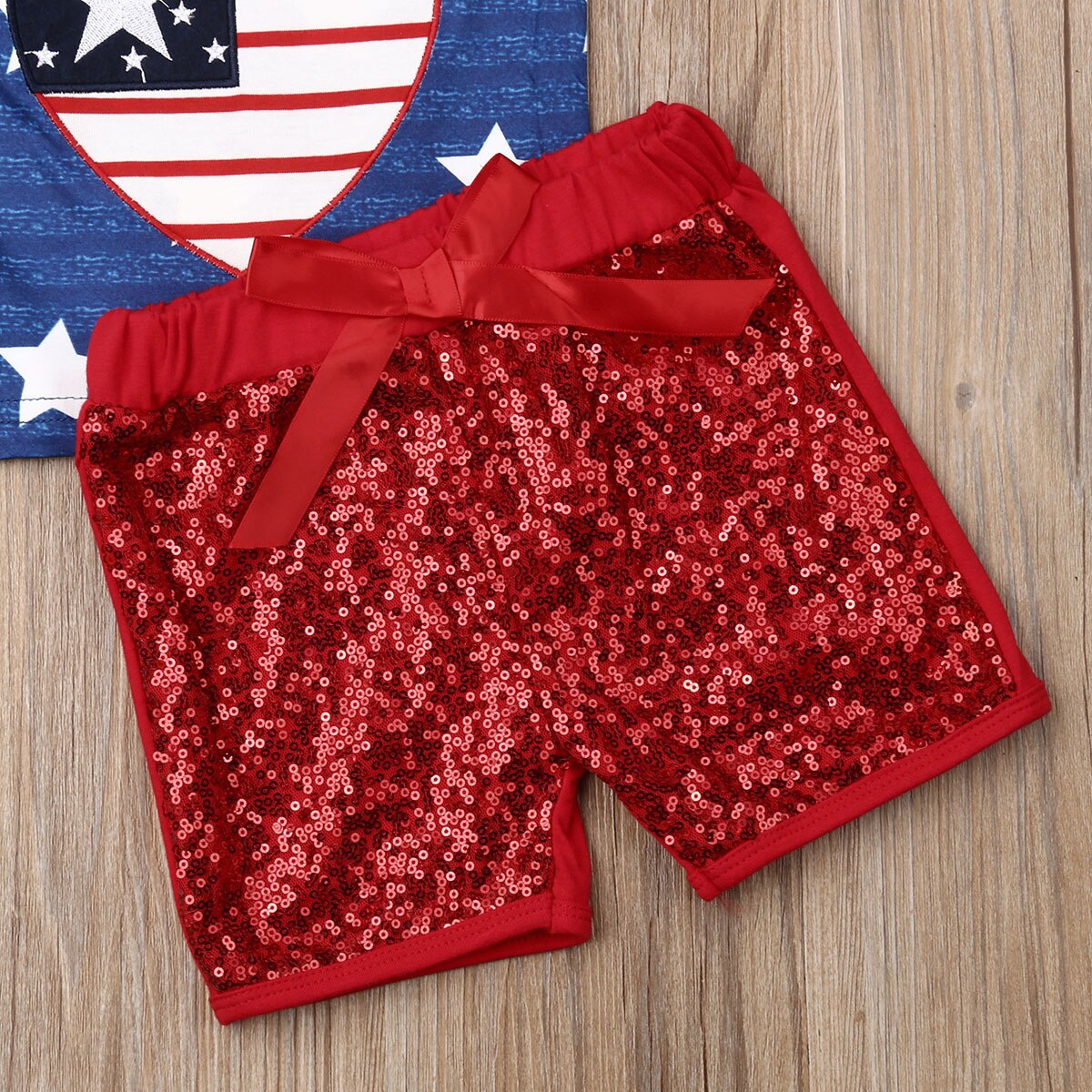 Baby Stars Flag Clothes Set Newborn Babies Girls