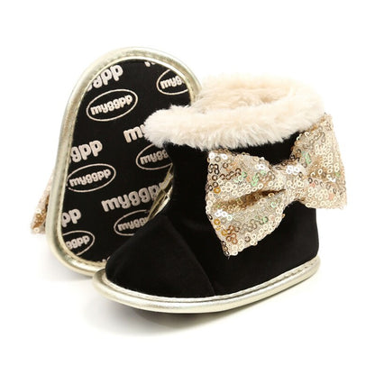 Baby Toddler Shoes Babies Winter Warm Booties Faux