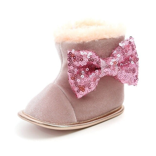 Baby Toddler Shoes Babies Winter Warm Booties Faux