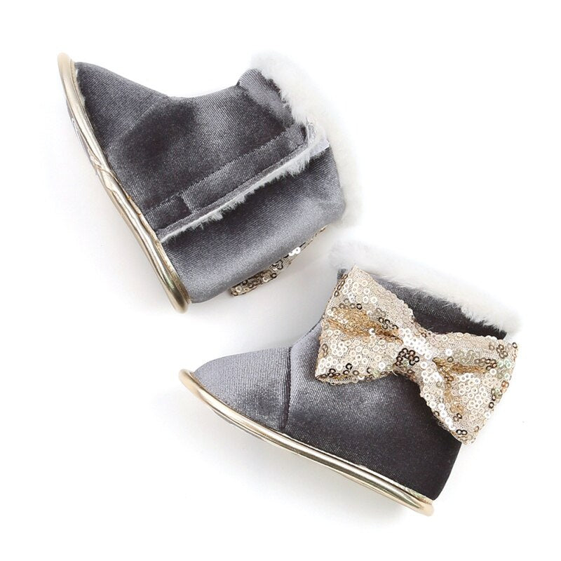 Baby Toddler Shoes Babies Winter Warm Booties Faux