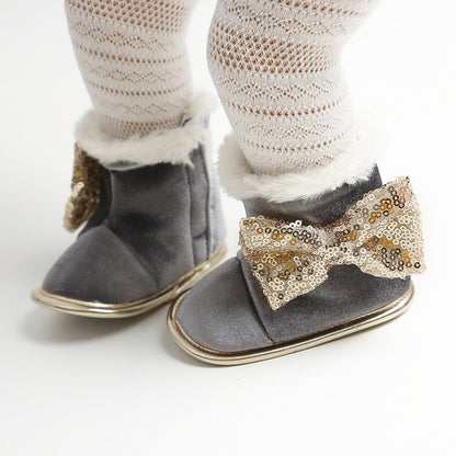 Baby Toddler Shoes Babies Winter Warm Booties Faux