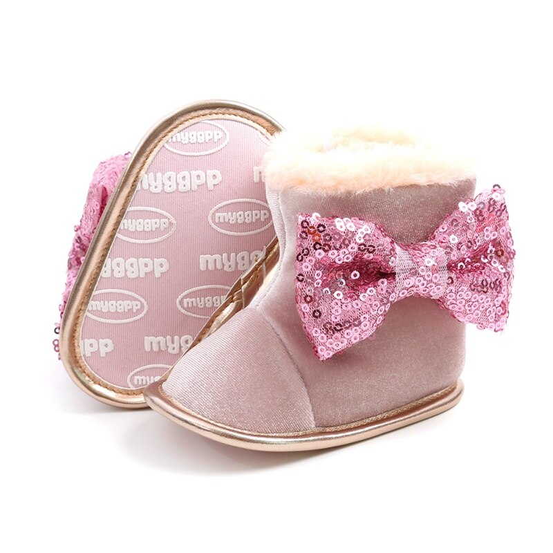 Baby Toddler Shoes Babies Winter Warm Booties Faux