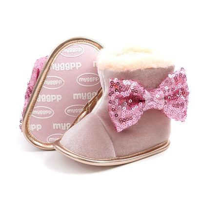 Baby Toddler Shoes Babies Winter Warm Booties Faux