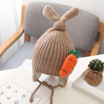 Beanies Baby Hat Girls Boys Fruit Print Knotted