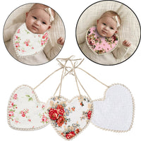Cute Kids Baby Cotton Floral Halter Bibs Babies
