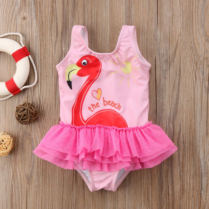 Cute Kids Baby Girls One piece Swimsuit Babies