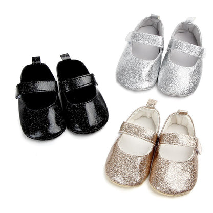 Cute Leather Baby Girl Boy Bling Casual First