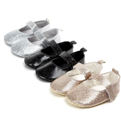 Cute Leather Baby Girl Boy Bling Casual First