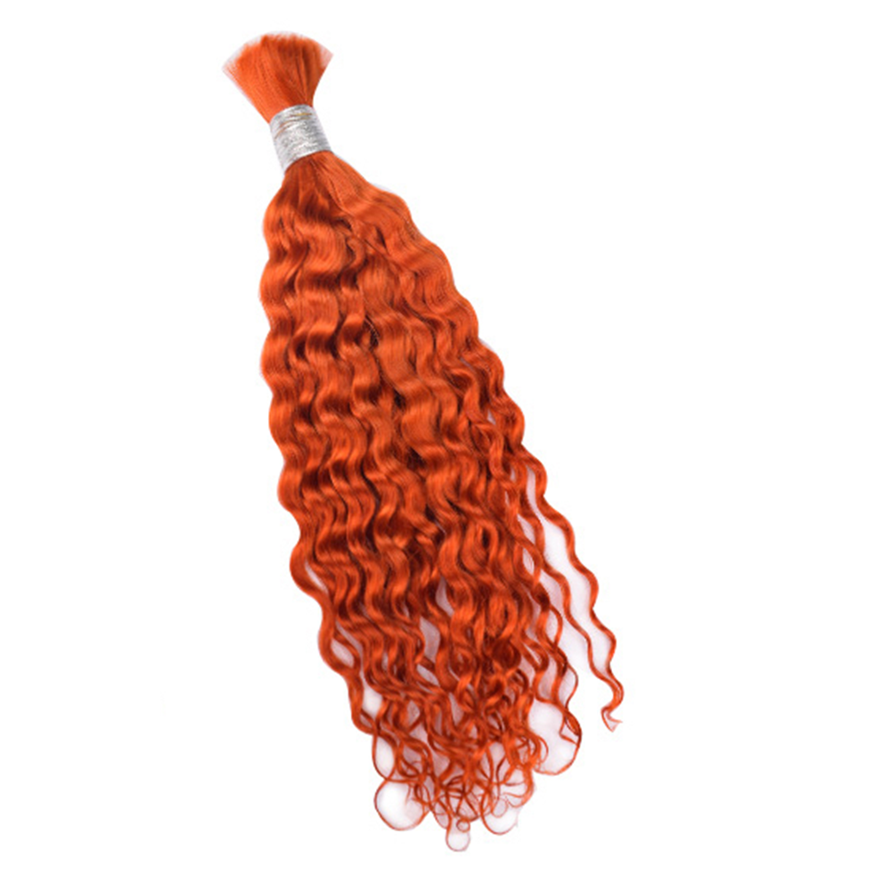 Premium Deep Curly Braiding Hair Extensions #350 Copper Red | 100%