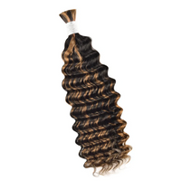 Premium Deep Wave Braiding Hair Extensions #1 Jet Black / #30 Light
