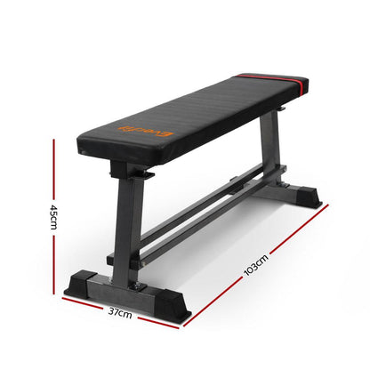 Everfit Weight Bench Flat Bench Press Home Gym Equipment 300kg