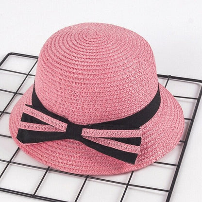 Floppy Summer Straw Toddler Baby Girls Kids Cap