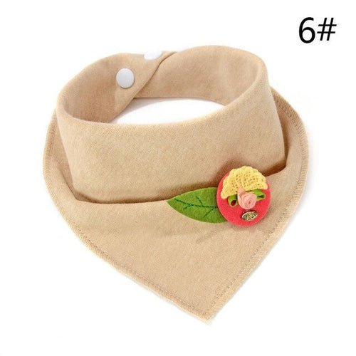 Flowers Cotton Baby Bibs Infant Baberos Bebes Kids