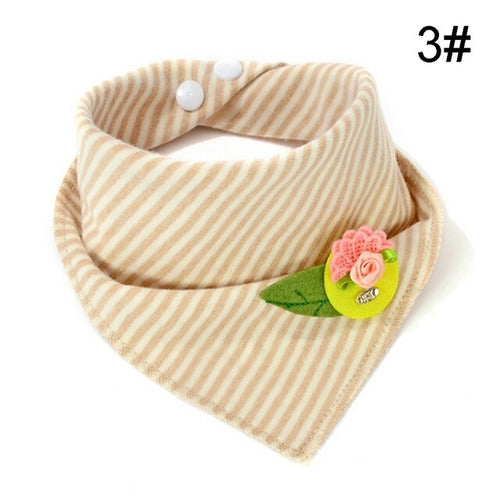 Flowers Cotton Baby Bibs Infant Baberos Bebes Kids
