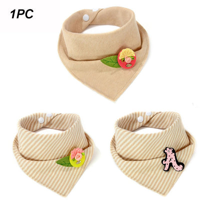 Flowers Cotton Baby Bibs Infant Baberos Bebes Kids