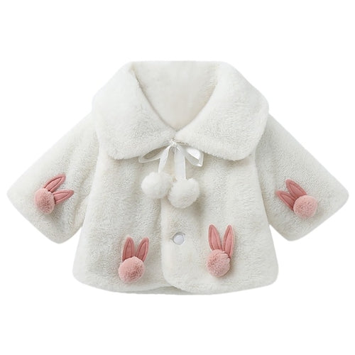 Girl Winter Coat Baby's Warm Velvet Thickening