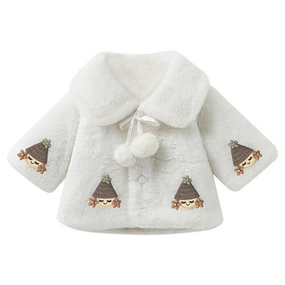 Girl Winter Coat Baby's Warm Velvet Thickening