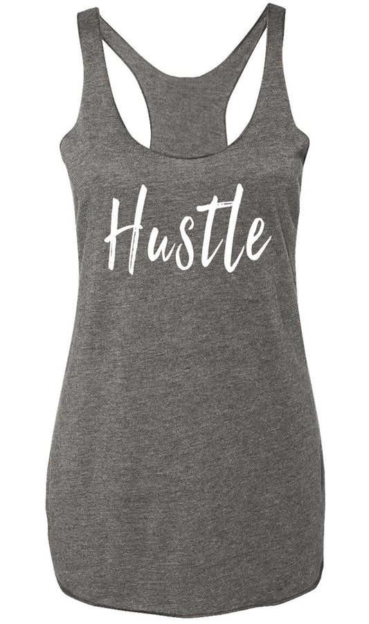 HUSTLE Tank Top Heather Gray
