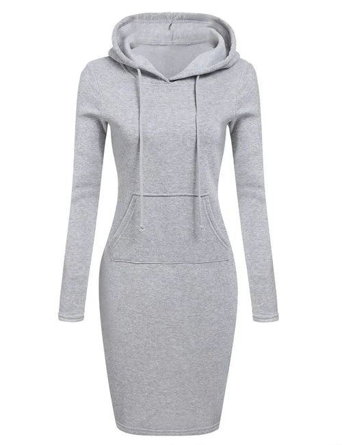 Ladies Dress Autumn Women Hooded Dresses Hoodies Women Sweatshirts