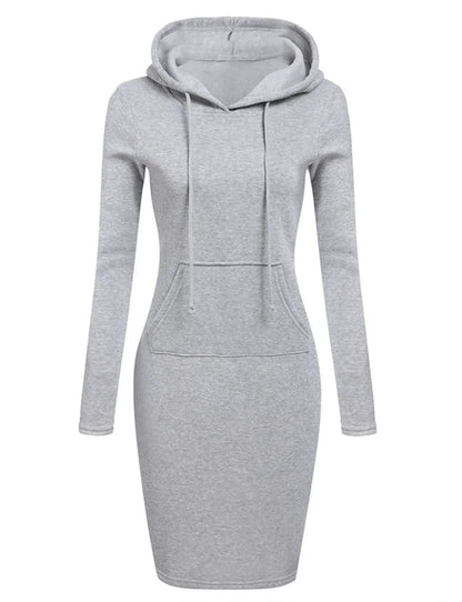 Ladies Dress Autumn Women Hooded Dresses Hoodies Women Sweatshirts