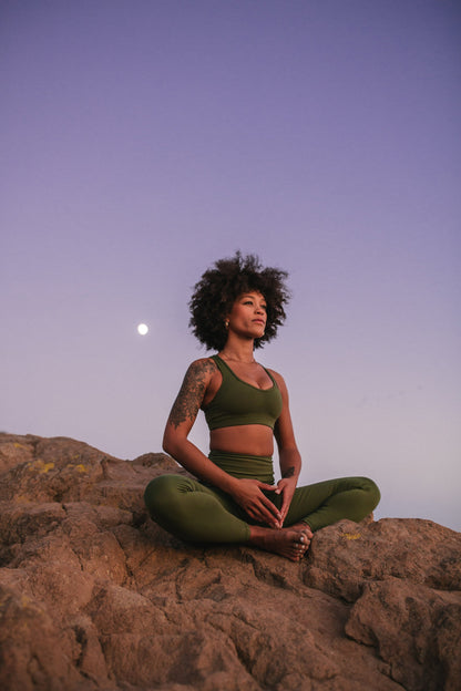 Prema Seamless High Rise Yoga Leggings-Green