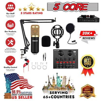 xyz5Core Recording Microphone Podcast Bundle Professional Condenser