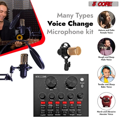 xyz5Core Recording Microphone Podcast Bundle Professional Condenser
