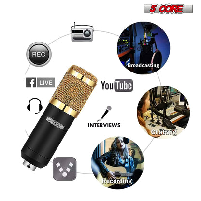 xyz5Core Recording Microphone Podcast Bundle Professional Condenser