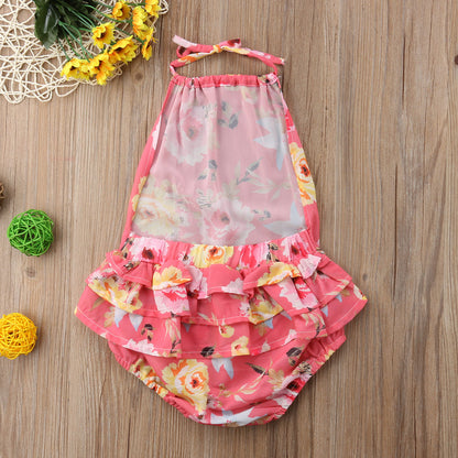 Infant Baby Girl One piece Floral Bodysuit Babies