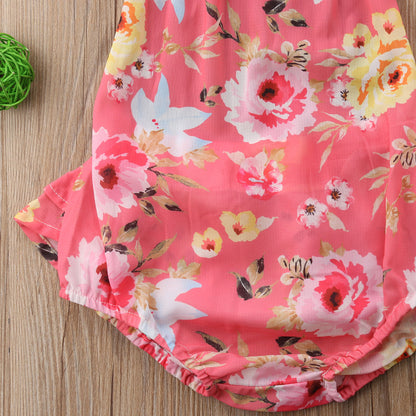 Infant Baby Girl One piece Floral Bodysuit Babies